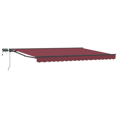 VidaXL Polyester Cover Retractable Patio Awning