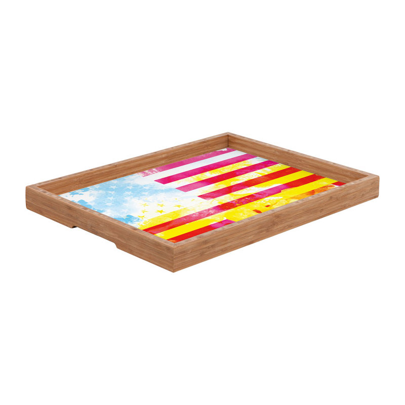 Plateau de table repose-pieds/café phlag