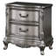 Table de chevet 2 en feutre de style antique pratique pour la chambre à coucher avec tiroir