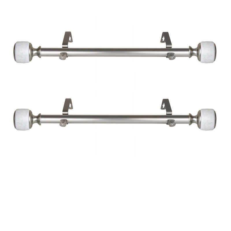 Tringle à rideaux simple réglable 20 po, Doré clair