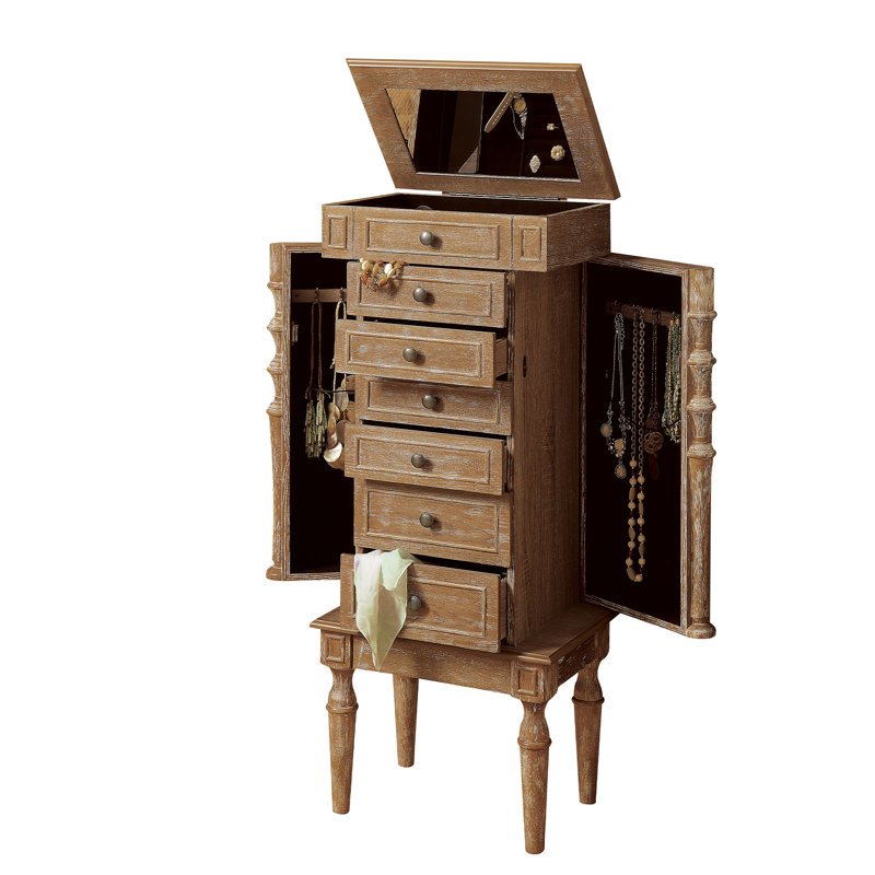 Armoire à bijoux en chêne patiné ABF78B7F0C924EFE95F51B58E0B0DB78