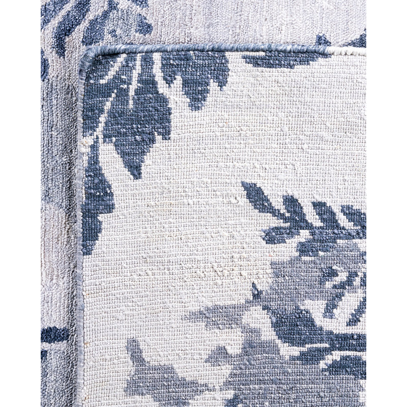 Overdyed One-of-a-Kind Rectangle 9'2" X 12'4" Hand Knotted Area Rug
