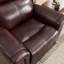  Fauteuil inclinable manuel en cuir véritable de 38,98 po (3 pièces)