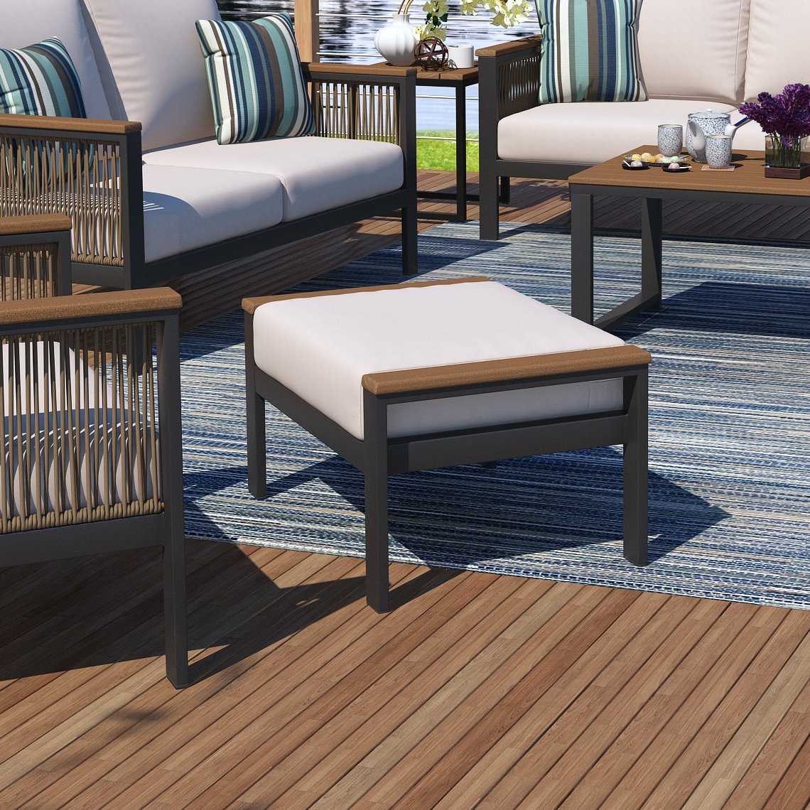 Sunbrella® Patio Ottoman