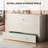 Millwood Pines Queen Size Murphy Bed with Trifold Foam Mattress – Built-in USB Station & Large Storage Drawers, Durable Cabinet Bed for Bedroom, Living Room, or Office-822780902
