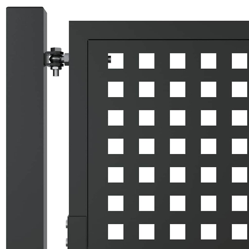 Barrière de jardin en acier anthracite vidaXL 39,4 x 29,5 po, 39,4 po x 29,5 po