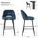 Cenko Set of 4 Upholstered 26.5'' Counter Stool