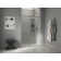 Elate Sliding Shower Door, 70-1/2-In H X 44-1/4 - 47-5/8-In W, With 1/4-In Thick Frosted Glass