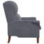 Fauteuil vidaXL en velours gris foncé-1178589470