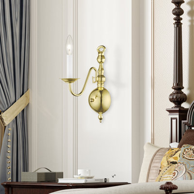 Benedetto Steel Candle Wall Light