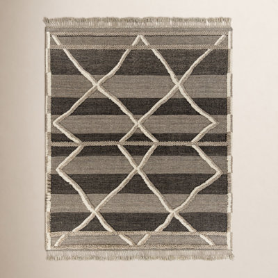 Leanna Hand-Knotted Gray Moroccan Rug