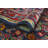 One-of-a-Kind 3'4" x 9'10" 1980s Runner Wool Area Rug in Navy and Red