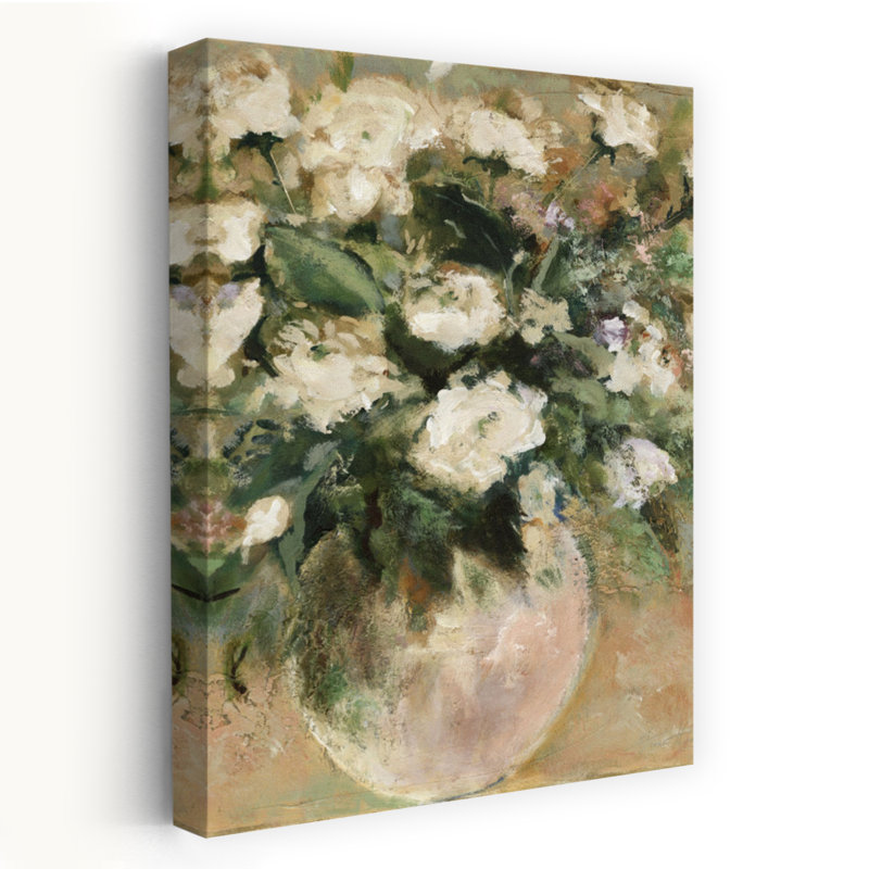Fleurs dans un vase, art floral contemporain, H 24 po x l 16 po