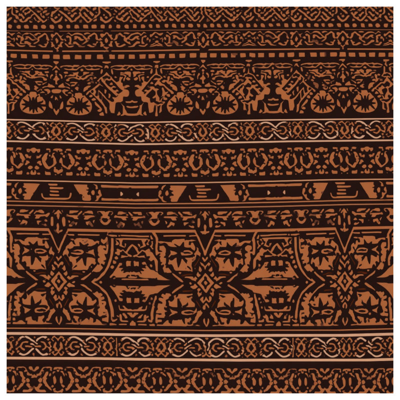 Coussins Intricate Brown, 16 x 16 pouces