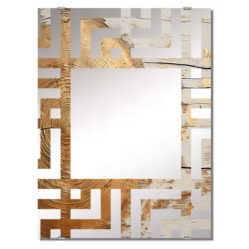 Abstract Graceful Woodland - Abstract Decorative Wall Mirror MIR137954, 40" x 30"