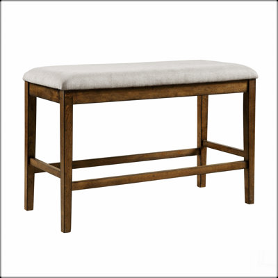 Banc 26 x 39 x 17, banc à hauteur de comptoir en bois