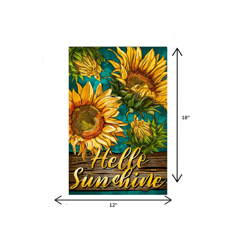 Drapeau de jardin Hello Sunshine