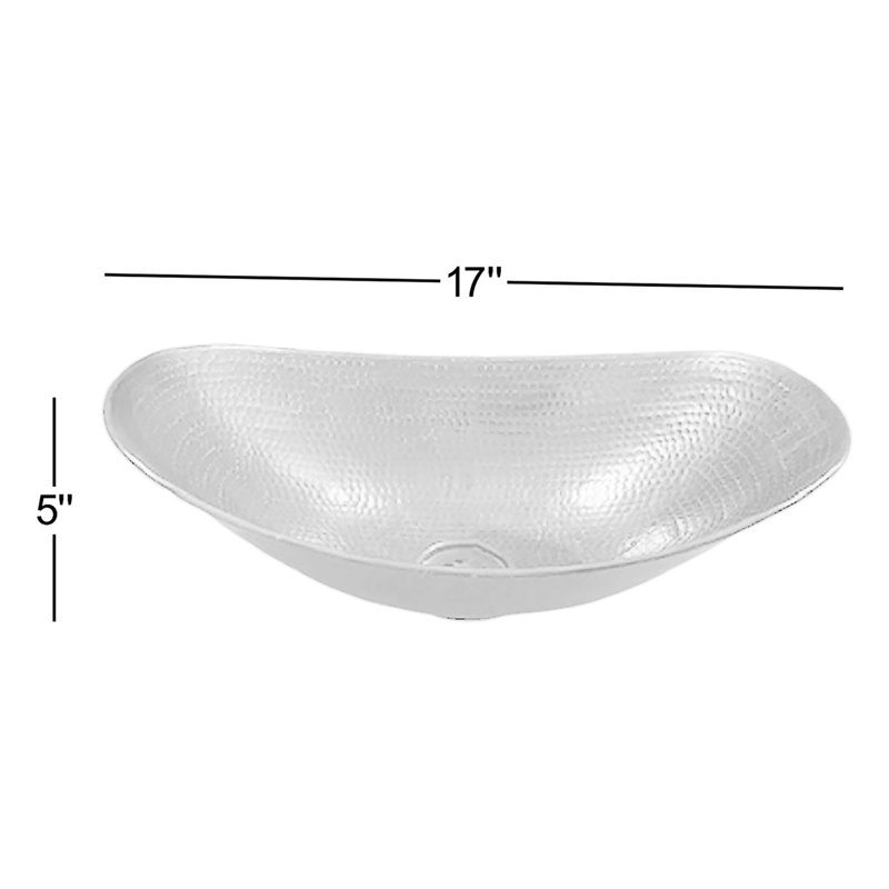 17" Oval Roman Copper Vessel Bathroom Sink