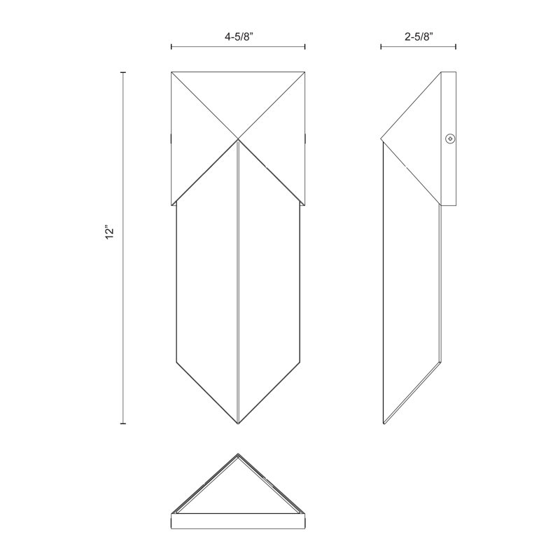 Caesar 1 - Light LED Bath Sconce, Urban Bronze/Alabaster