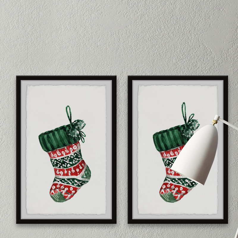 Chamberlain Chamberlain The Socks Are Hung - 2 Piece Single Picture Frame Painting, 30cm H x 61cm W x 3.81cm D