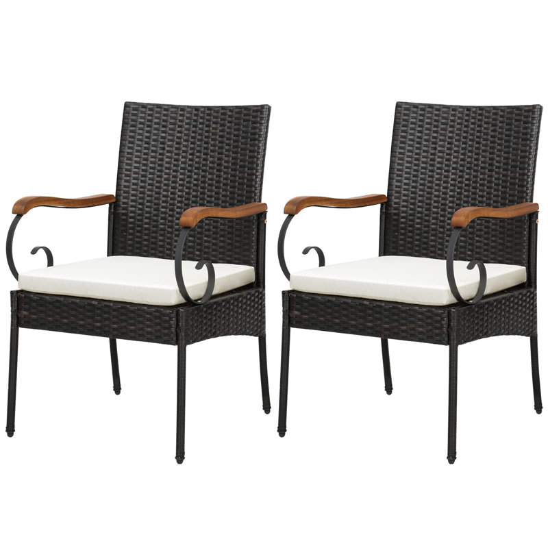 Blanchester Patio Dining Armchair with Cushion