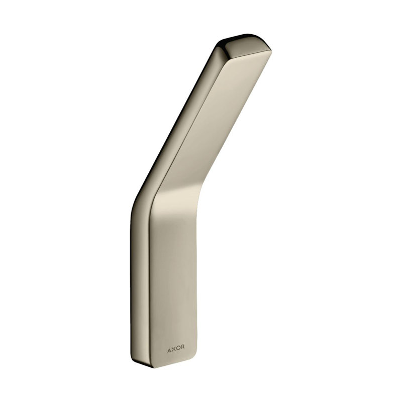 Universal Softsquare Single Robe Hook, Polished Nickel