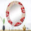Motif de lèvres rouges - miroir mural moderne-1267303063