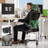 Ergonomic Game Chair, 300lbs High Back Breathable Mesh Desk Chair with Lumbar Support, Comfy Gaming Chair with Headrest and Flip-Up Arms, 360° Swivel Computer Task Chair for Home Office, Black-297756423