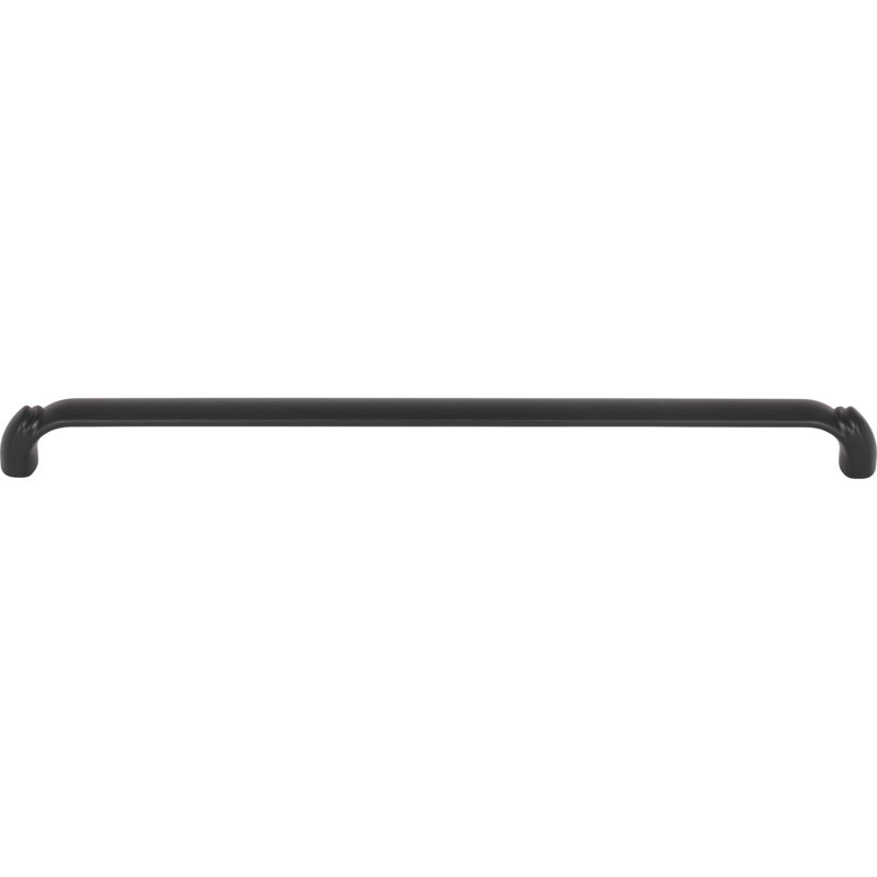 Pomander Bar pull, Flat Black, 12" Center to Center