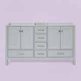 Cambridge 60'' W Double Bathroom Vanity Base