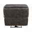Fauteuil inclinable électrique gris en microfibre - conception moderne moelleuse, port USB, structure en bois massif-694423848