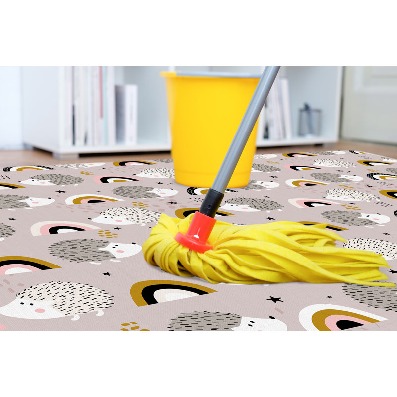 Alexanna Vinyl Machine Printed Area Rug, Rectangle 133 x 200cm