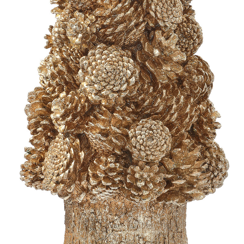 16" Resin Pinecone Tree