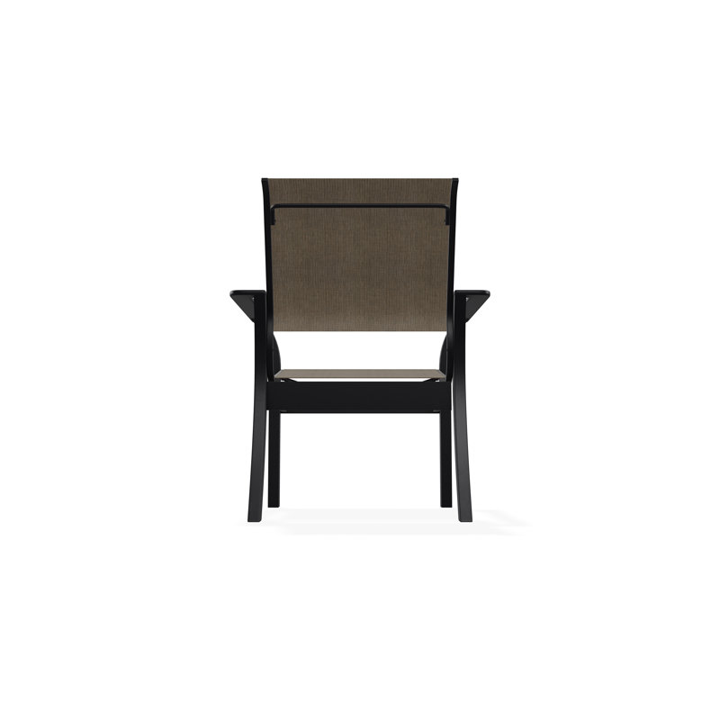 Leeward Outdoor Dining Chair, Black, Collect Charcoal