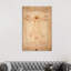 Vitruvian Man by Leonardo Da Vinci - Painting on Canvas-1226430546-1226430548