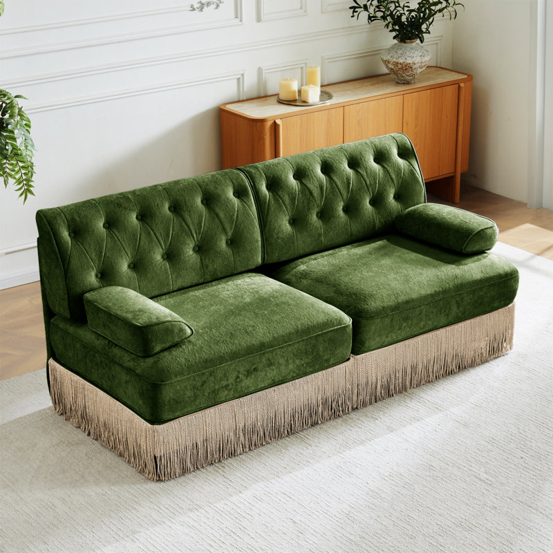 Canapé Chesterfield, Vert