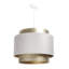 Agoura 1 - Light Silver Drum Pendant