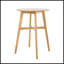 Table de bar ronde Mid-Century moderne - 42 po de hauteur avec pieds fuselés pour la cuisine, la salle à manger ou le bar maison-313276400