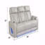 Canapé en tissu avec revêtement inclinable Fortuner-526630201