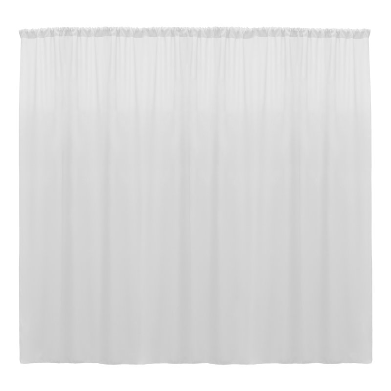 Claraville Room Darkening Curtain Pair, 72" W x 120" L, White