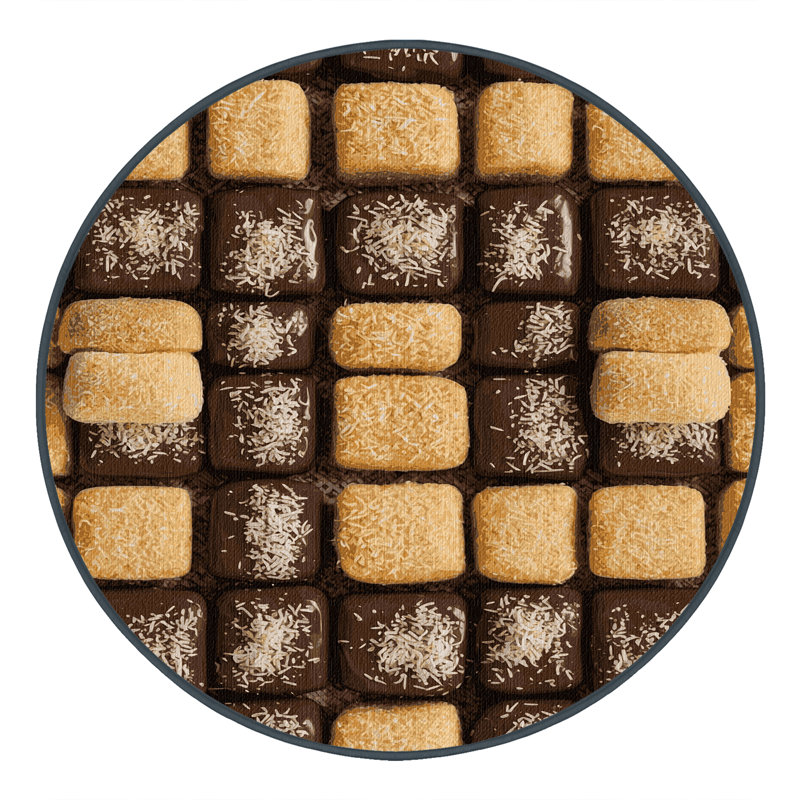  Tapis lavable lavable Lamingtons, Carré 5 pi