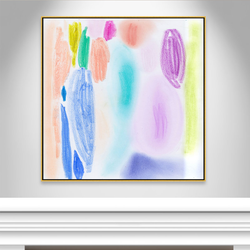 Vivid Space II - Square Version Print par Bea Dina, Or, H 46,5 po x l 46,5 po
