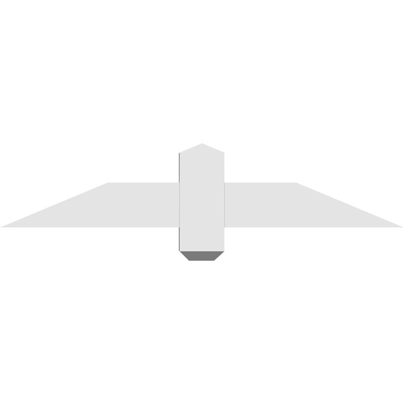 Support à pignon en uréthane Eugene, L 36 po x H 7 1/2 po, P 2 po x F 4 po