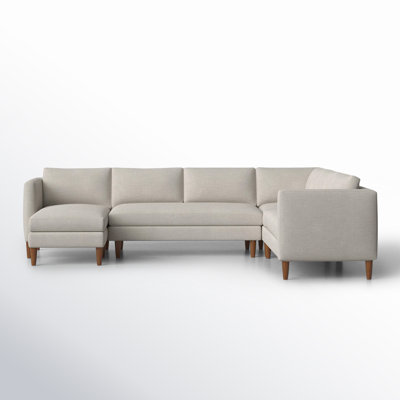 Clifford 4-Piece Upholstered Custom Sectional