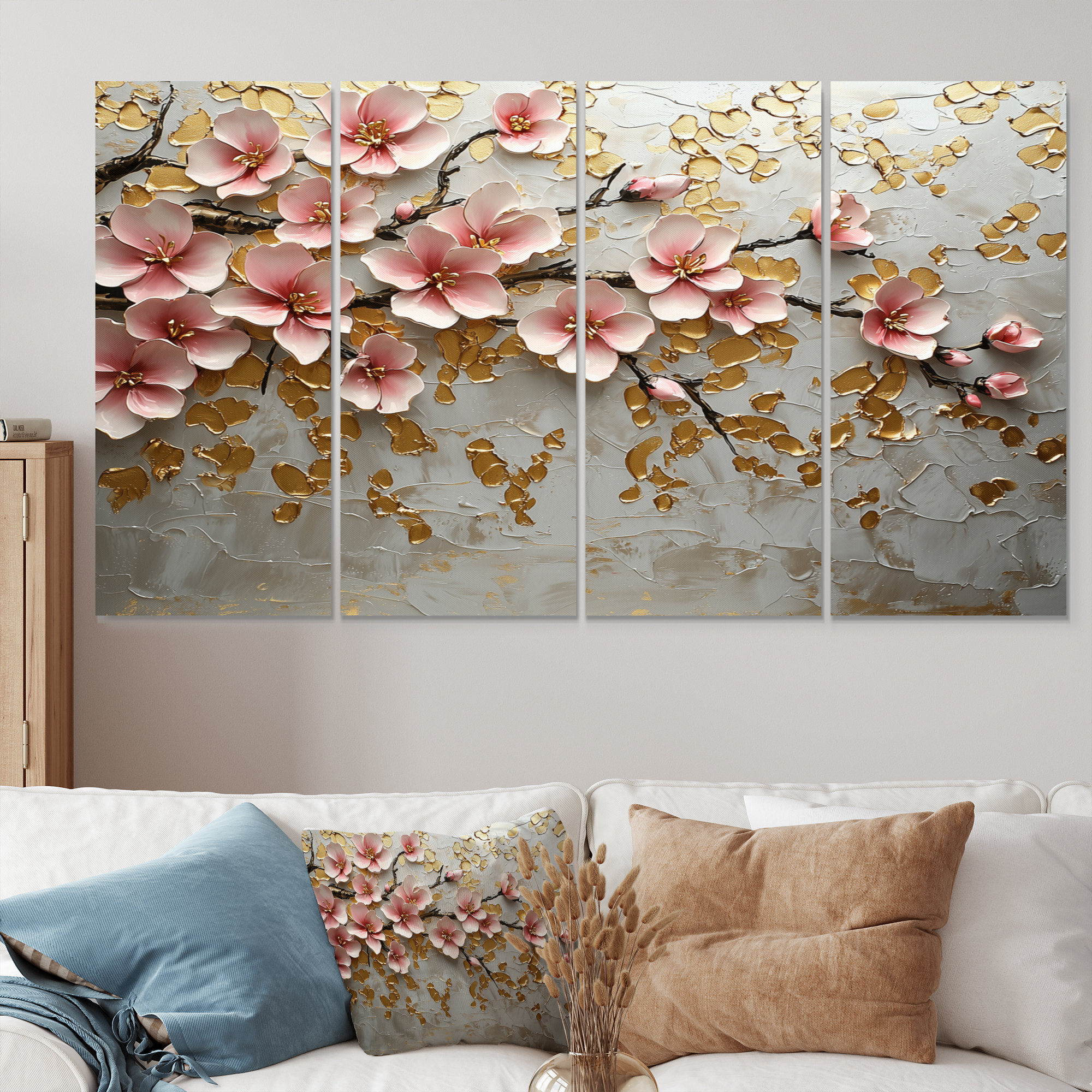 House of Hampton White Gold Cherry Blossom Blooms II - Cherry Blossom
