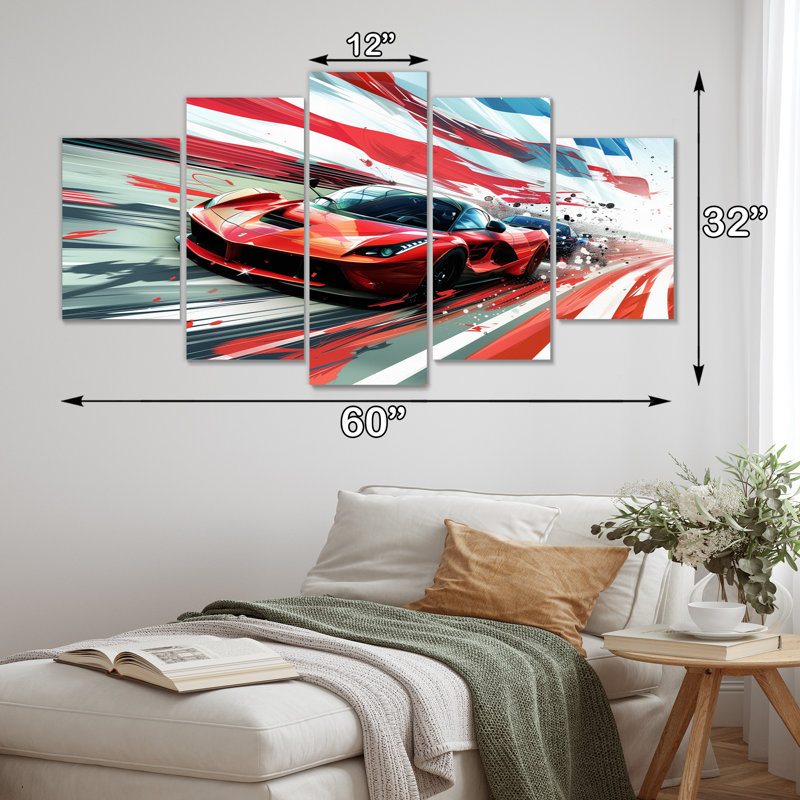 Syrine - Race Tracks Wall Art Set