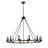 12-Light Rustic Hanging Wagon Wheel Light Fixtures