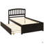 Base de lit simple avec lit gigogne en bois-2142779123