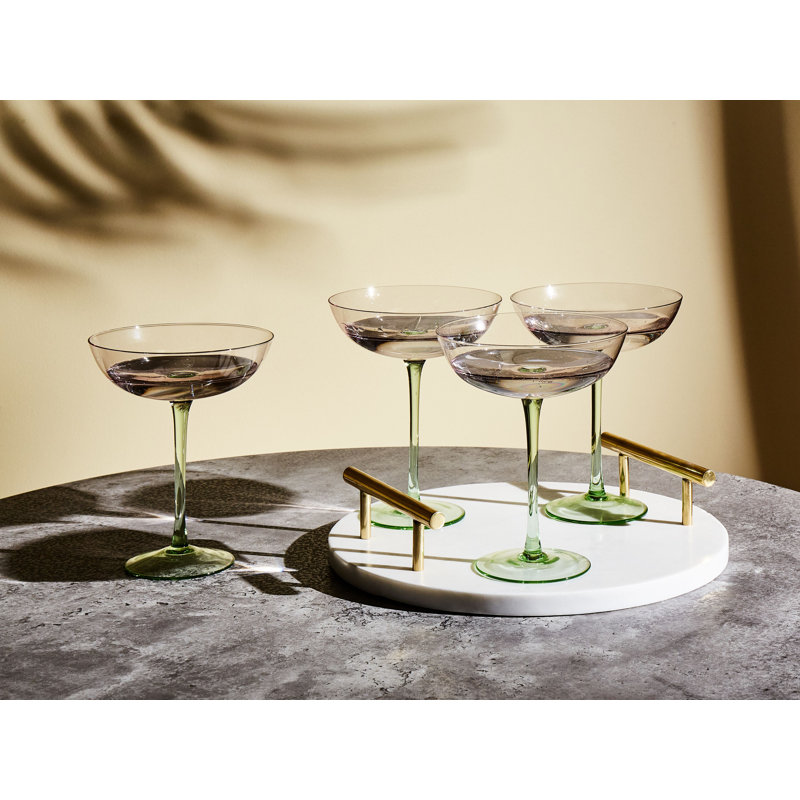 Dekayla 250ml Handmade Martini Glass Set