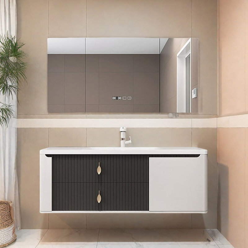 Armoire de salle de bain luxueuse de style italien, H 19,6 po x l 51,1 po x P 21,6 po
